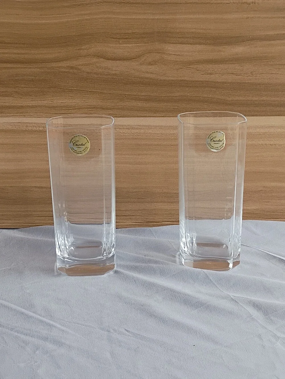 Vintage Cristal d'Arques-Durand full lead crystal highball glasses